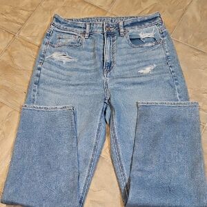 American Eagle Outfitters Light Blue Distressed Jeans